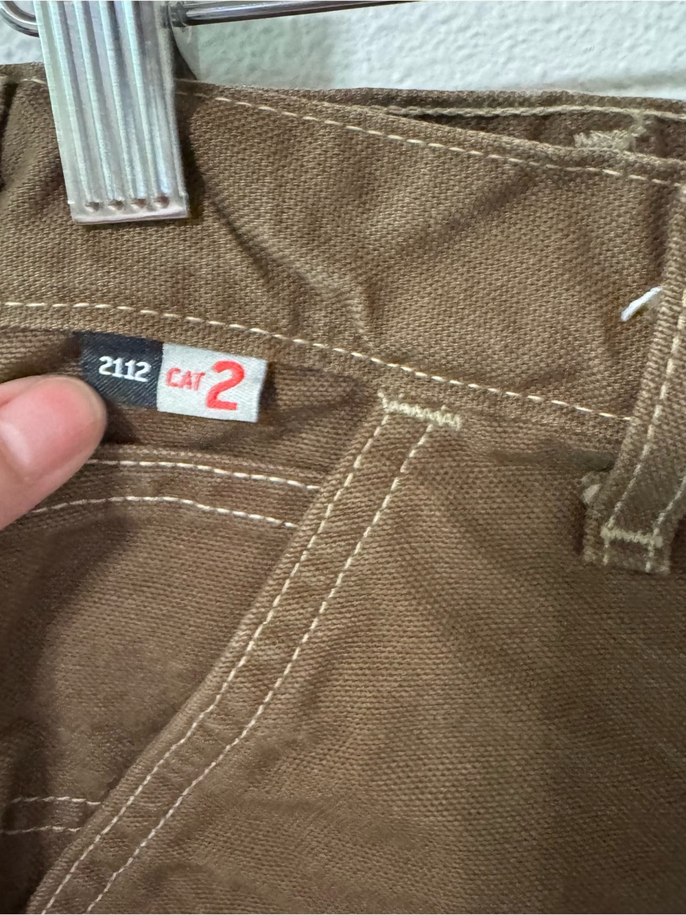 Carhartt FR Washed Duck Work Dungaree Pant Brown Fire Resistant Streetwear-32x30 - Picture 6 of 11